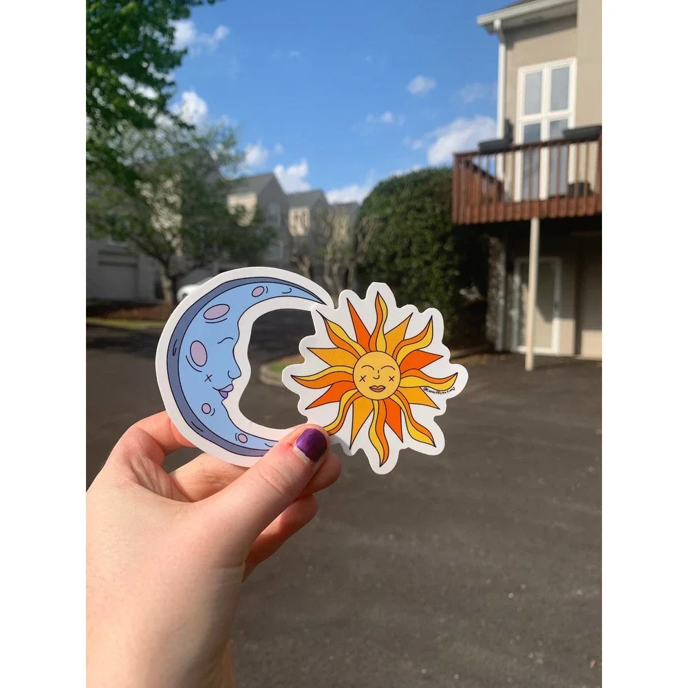 Design | Sun And Moon Sticker Pack Mental Health Sticker Pack For Hydro ...